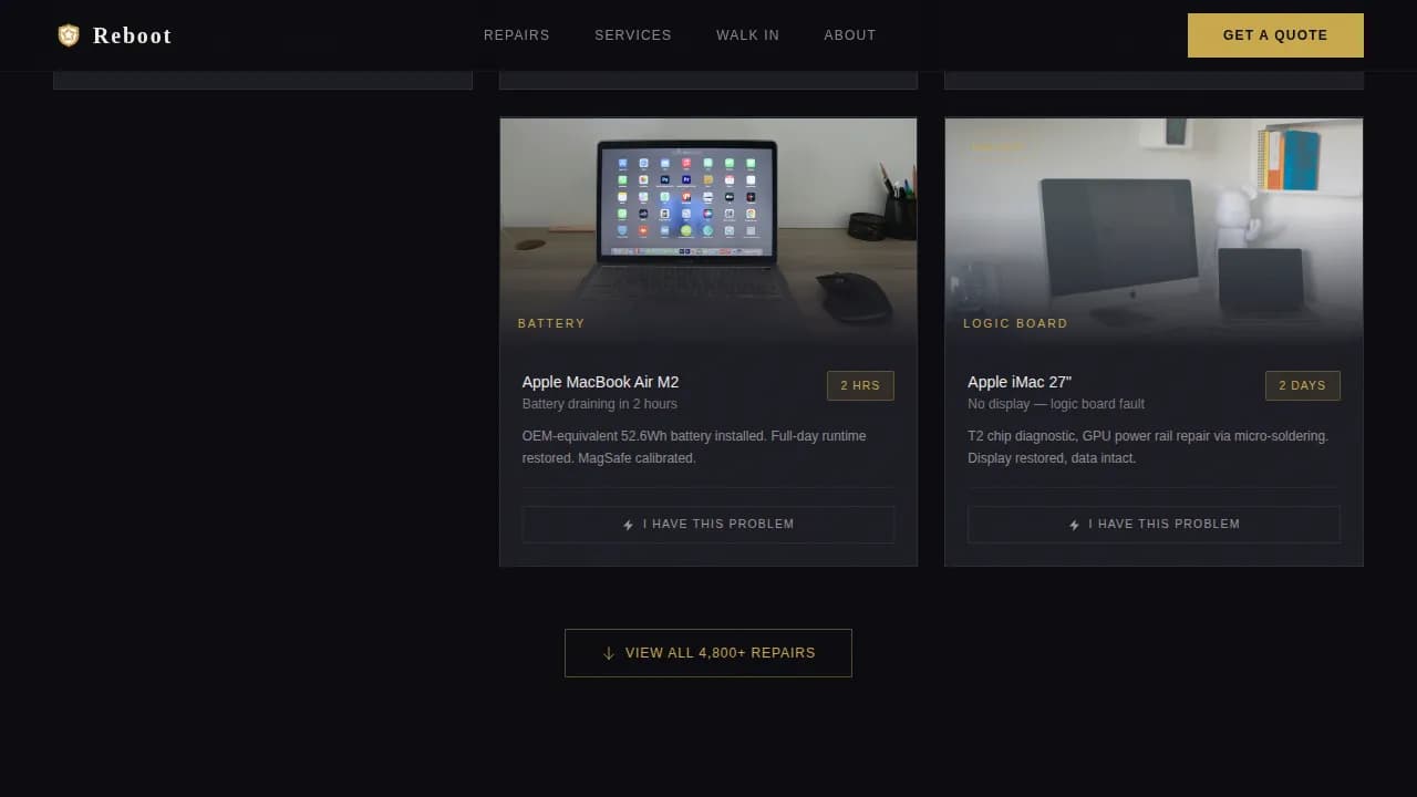 Local Brick & Mortar Advanced Professional Website Template