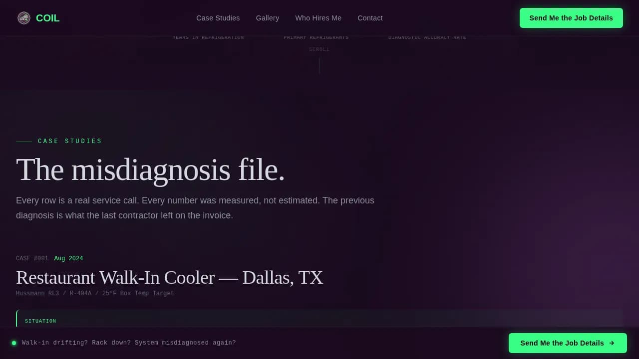 HVAC Refrigeration Mechanic Business Professional Website Template
