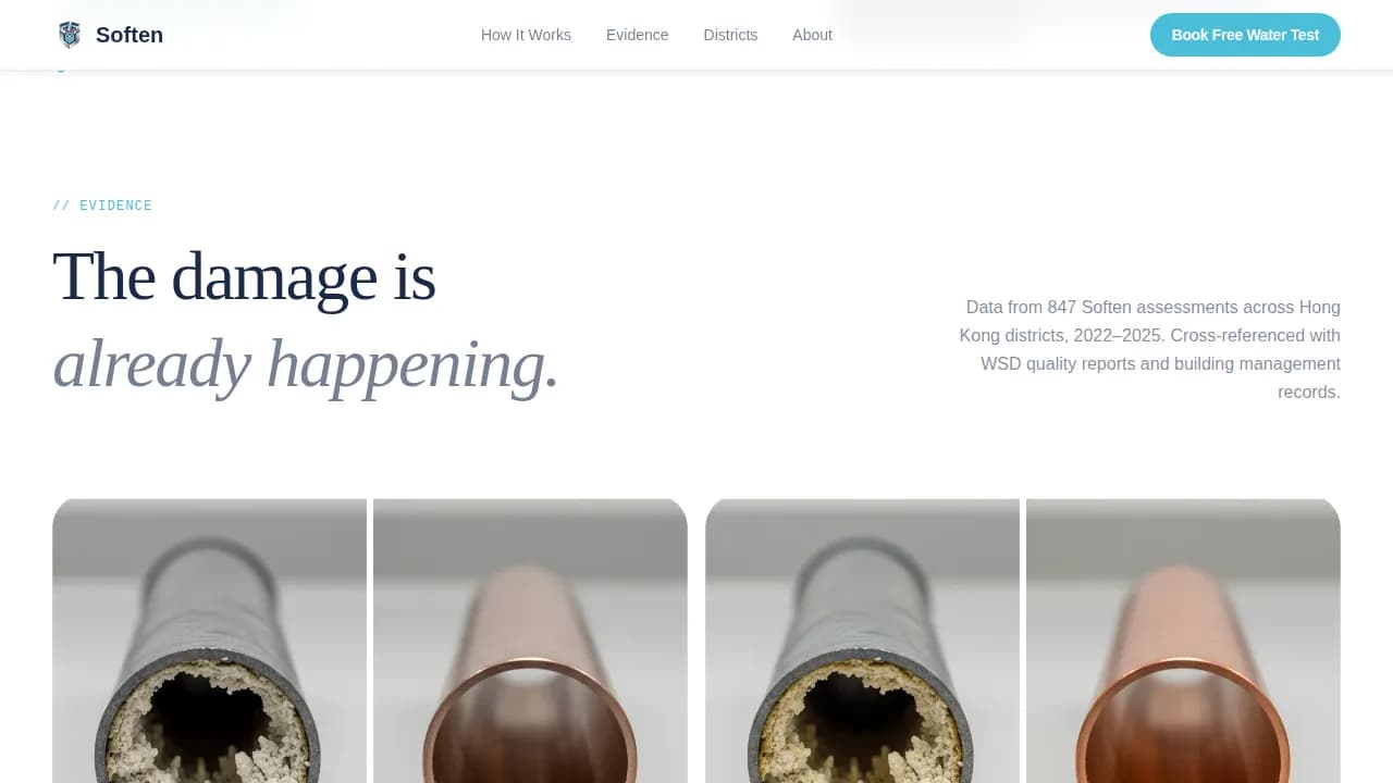 Pureflow — Hard Water Treatment Landing Page Template