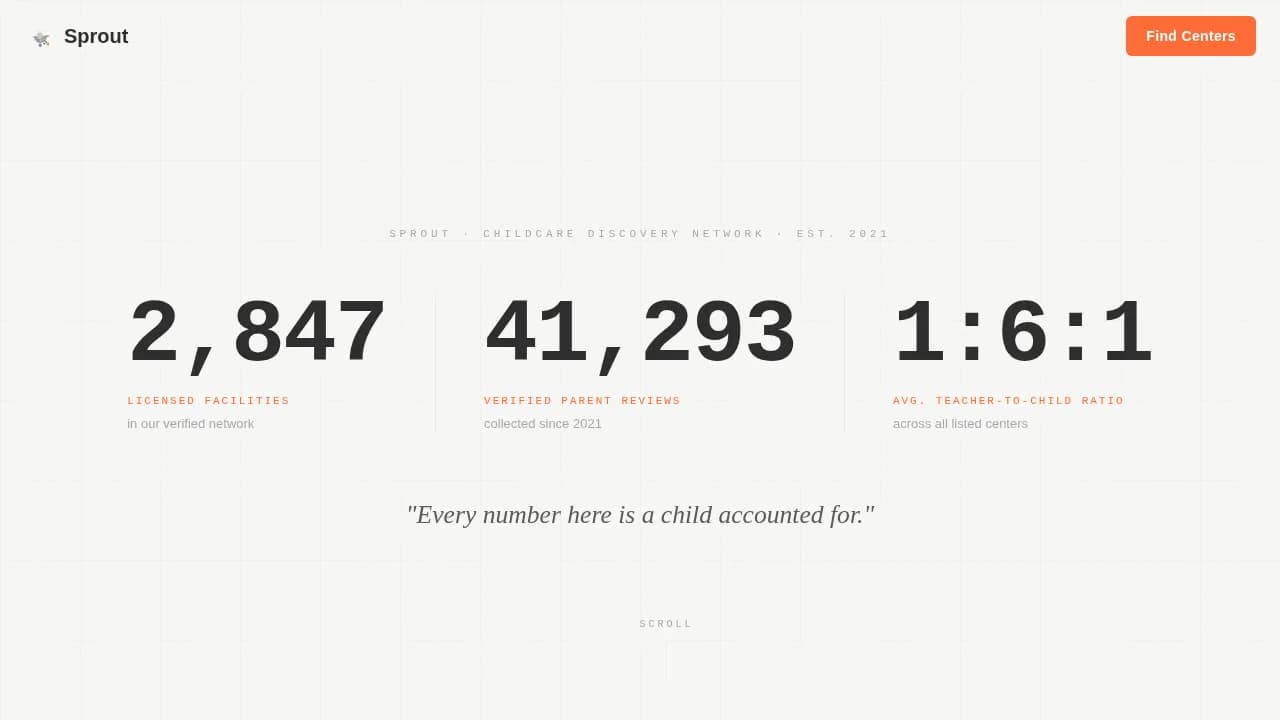 Sprout — Reliable Childcare Marketplace Landing Page Template