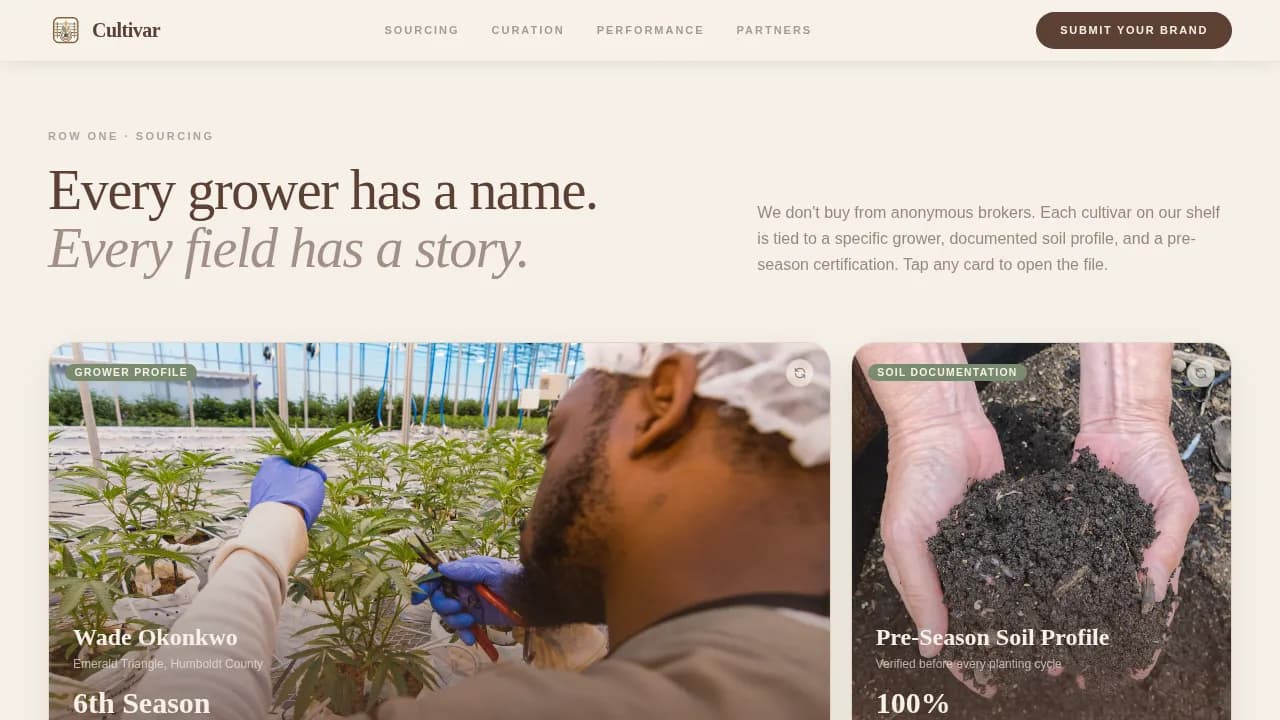 Harvest — Ethical Cannabis Dispensary Landing Page Template