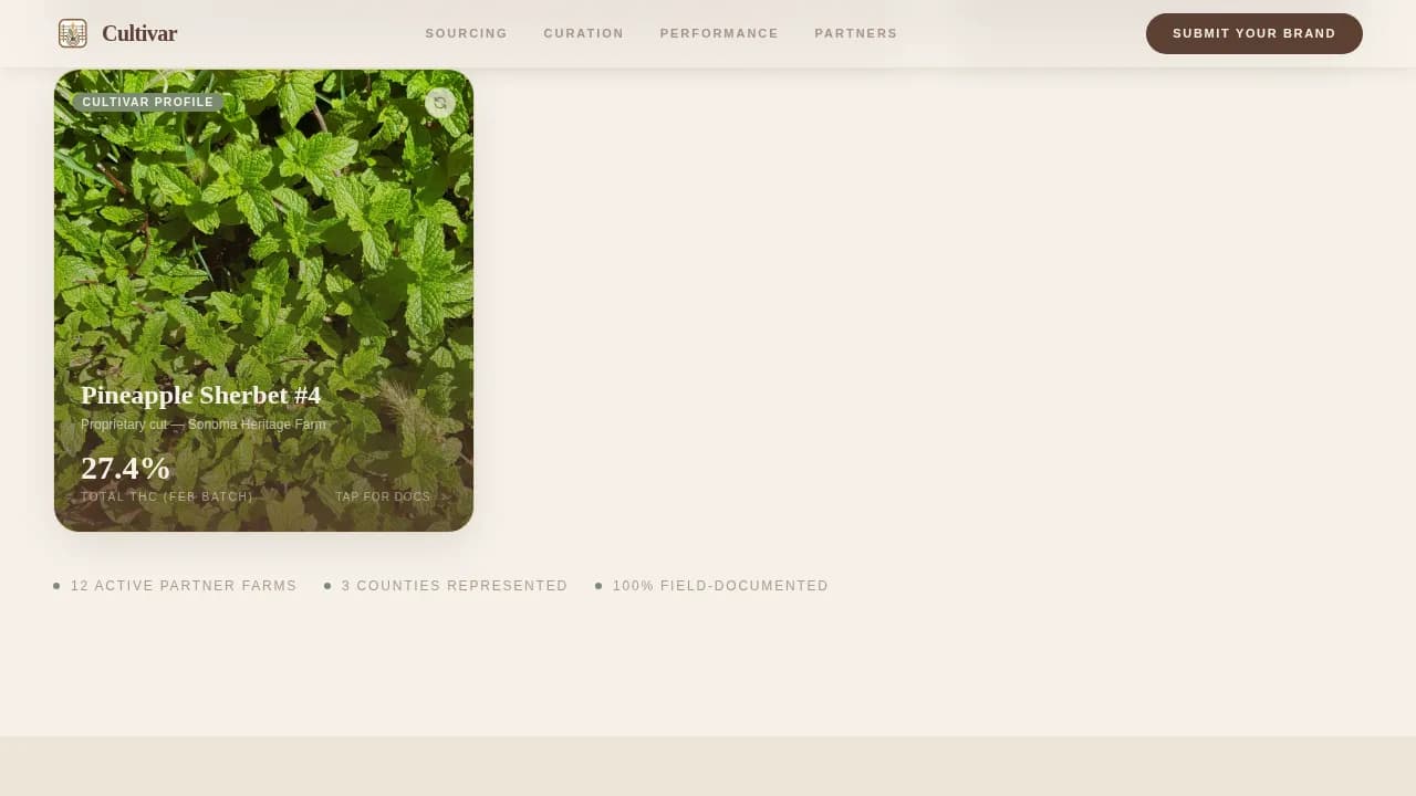 Harvest — Ethical Cannabis Dispensary Landing Page Template