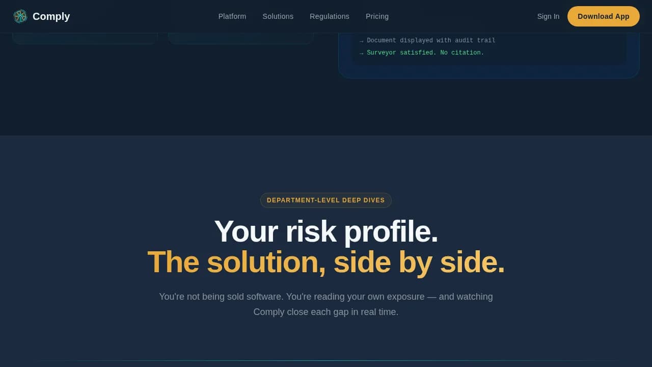 Regulate — Integrated Health Systems Landing Page Template