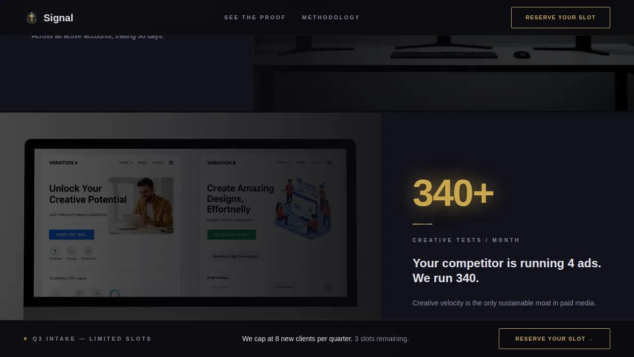 Amplify — Immersive Conversion Marketing Landing Page Template