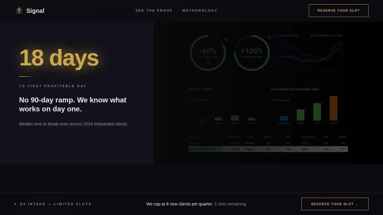 Amplify — Immersive Conversion Marketing Landing Page Template