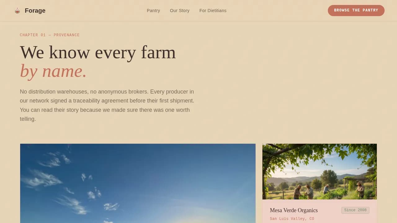 Low-FODMAP Food & Dining Professional Website Template