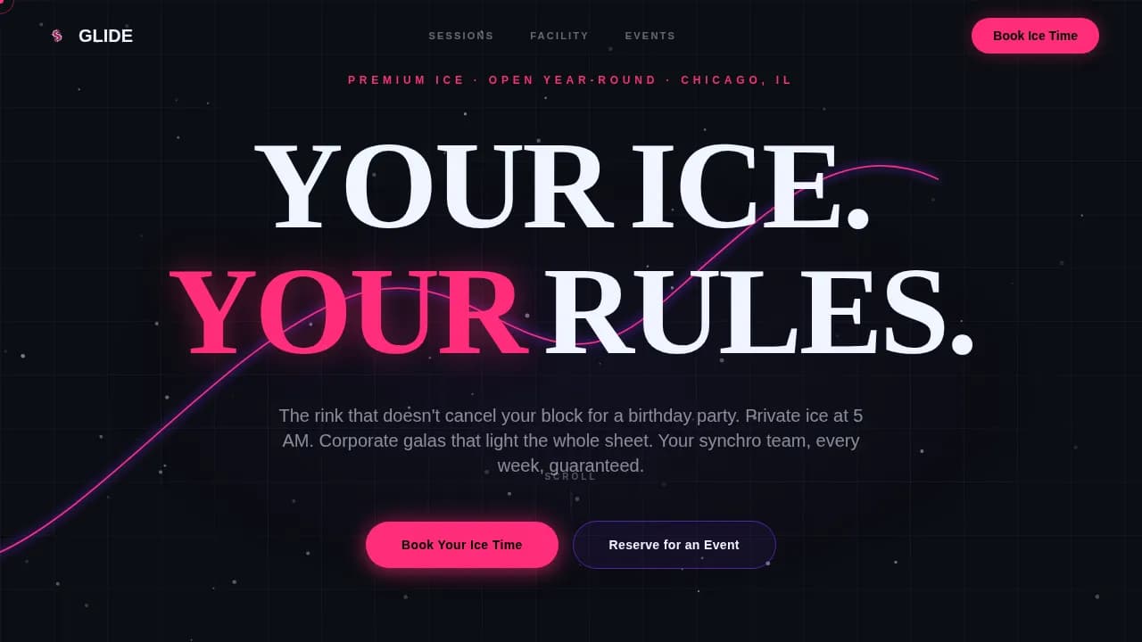 Figure Skating Booking Website Template