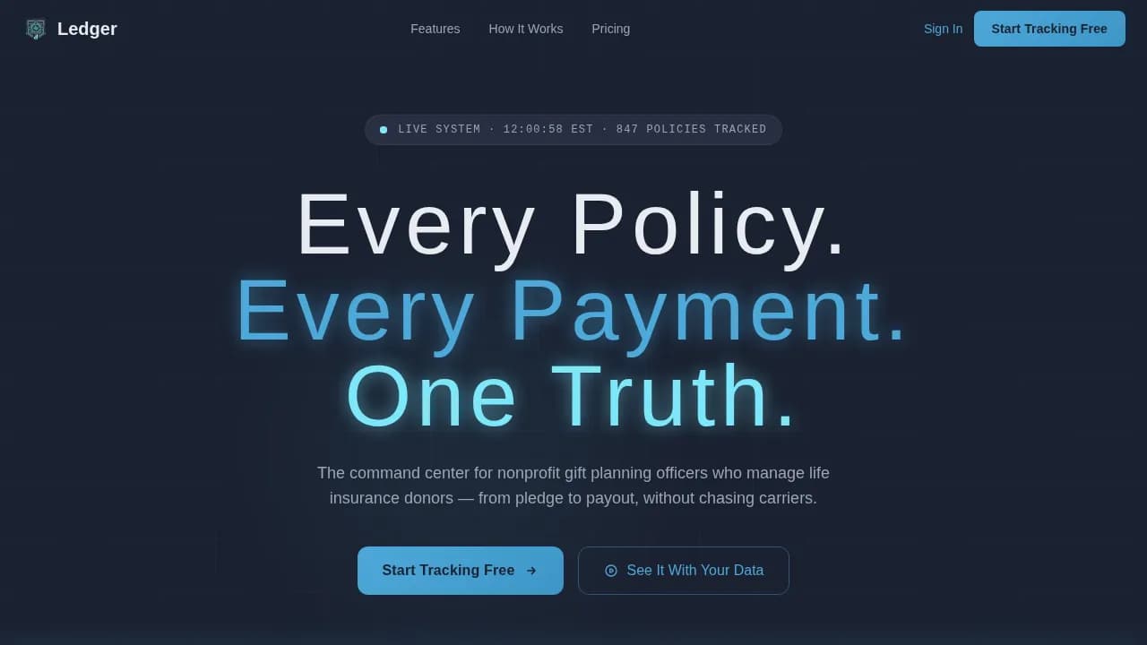 Vault — Robust Coverage Monitor Landing Page Template