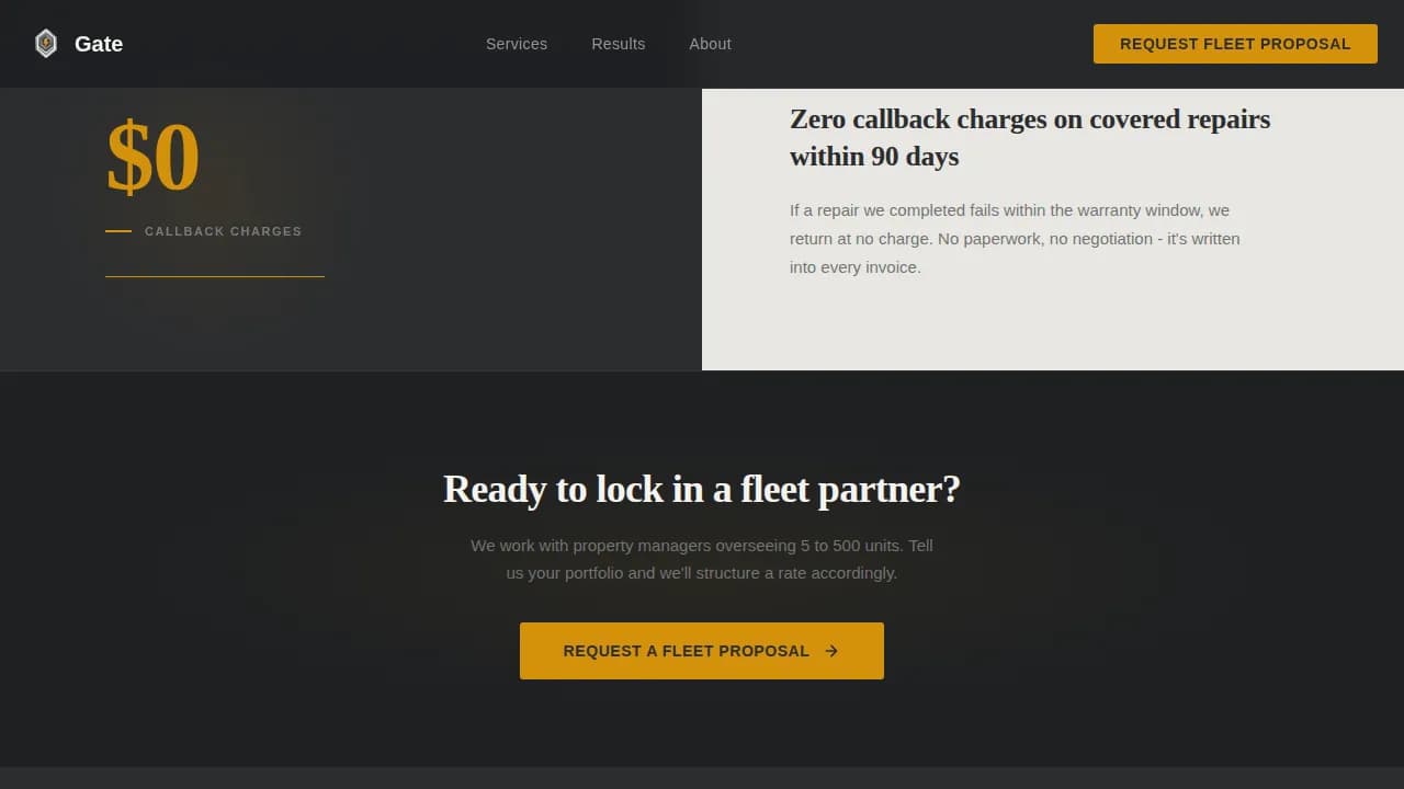 Threshold — Industrial Door Installation Landing Page Template