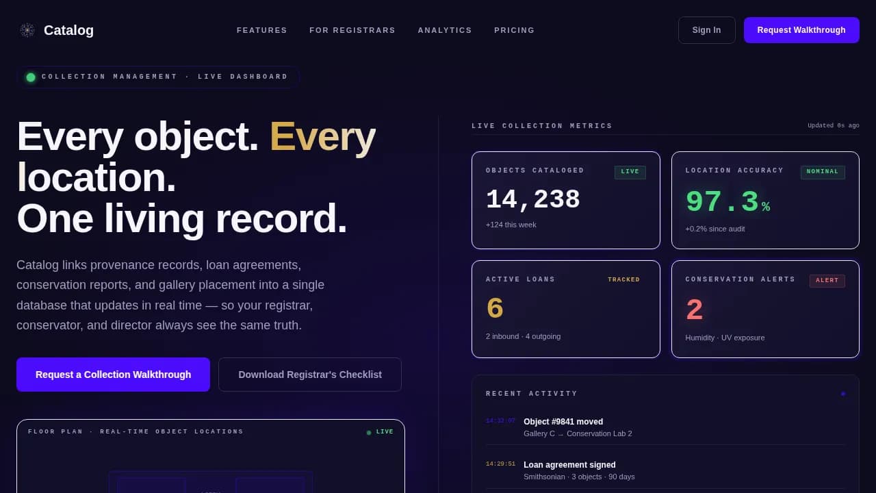Museum Vertical SaaS Directory Website Template
