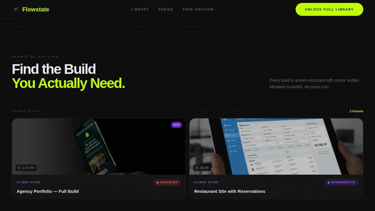 Flux — Interactive Webflow Course Landing Page Template