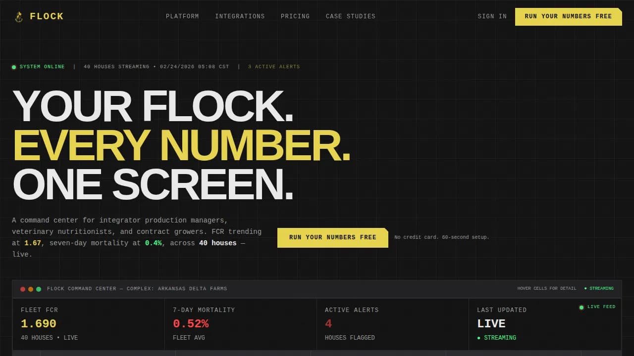 Range — Powerful Poultry Management Landing Page Template