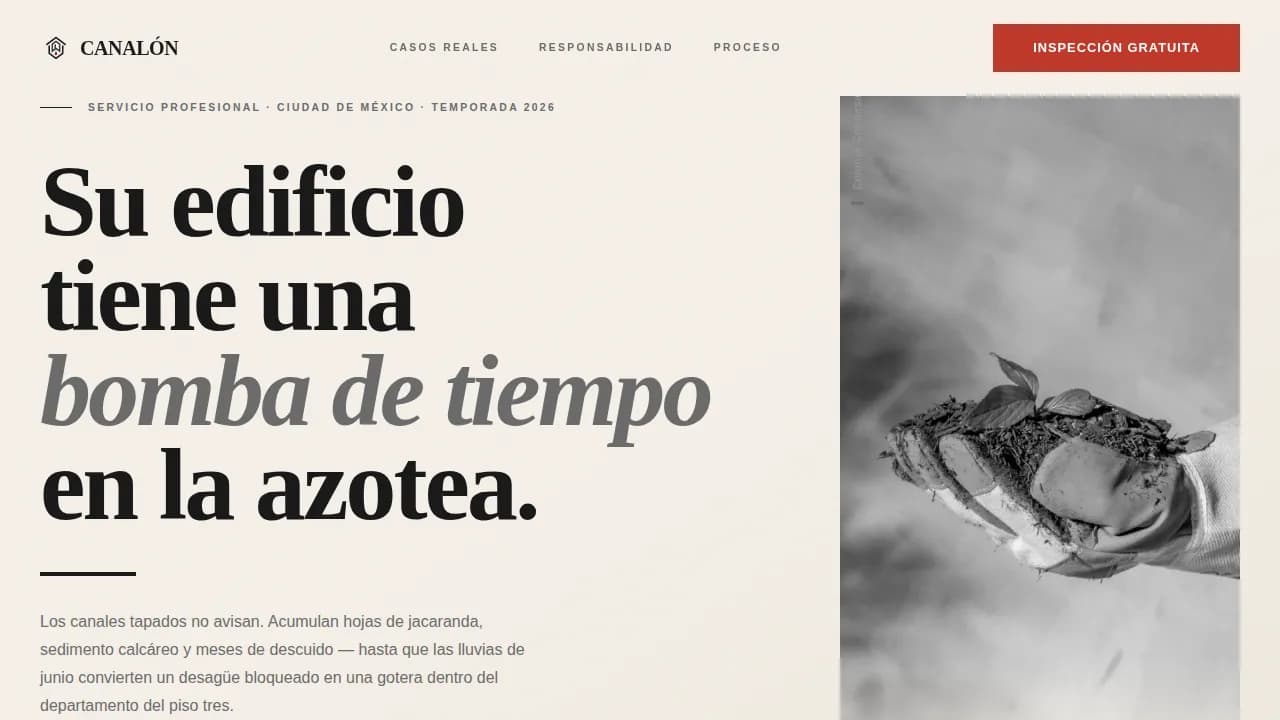 Flow — Expert Gutter Maintenance Landing Page Template