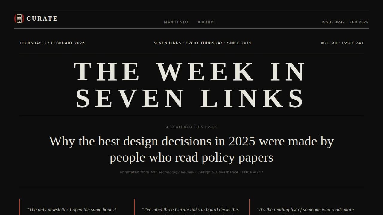 Atlas — Curated Discovery Newsletter Landing Page Template