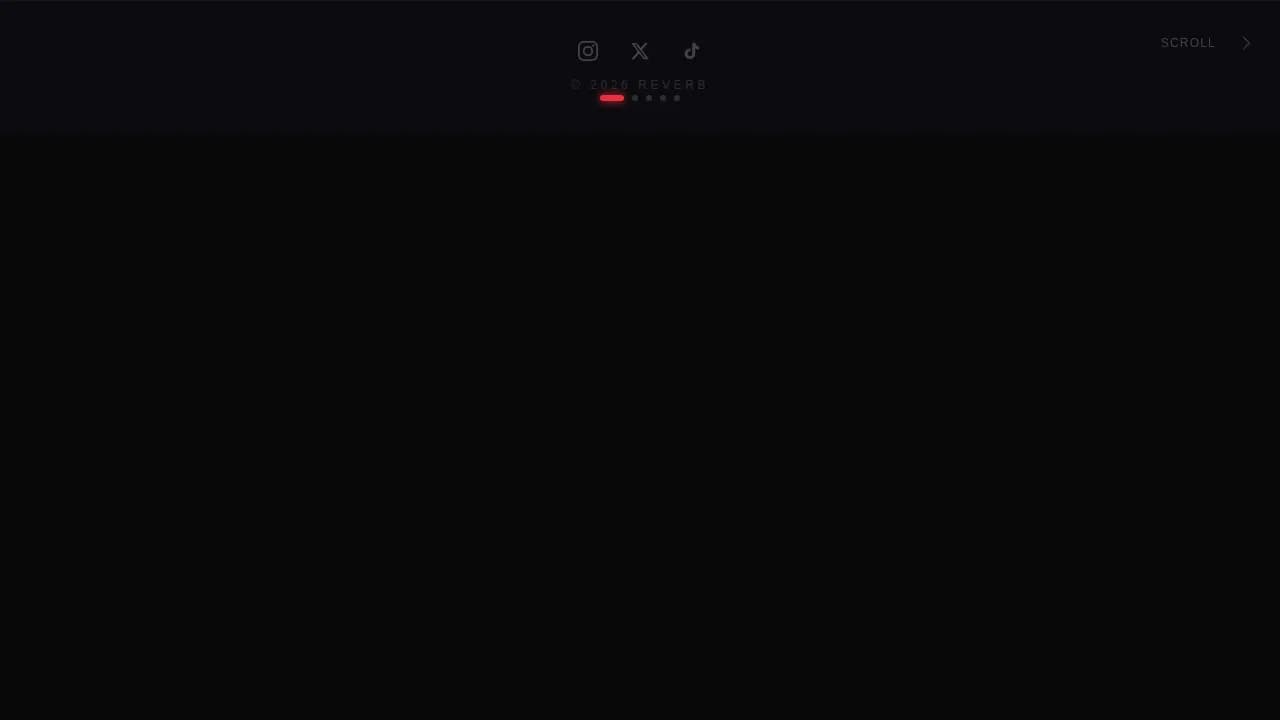 Reverb — Immersive Musician Showcase Landing Page Template