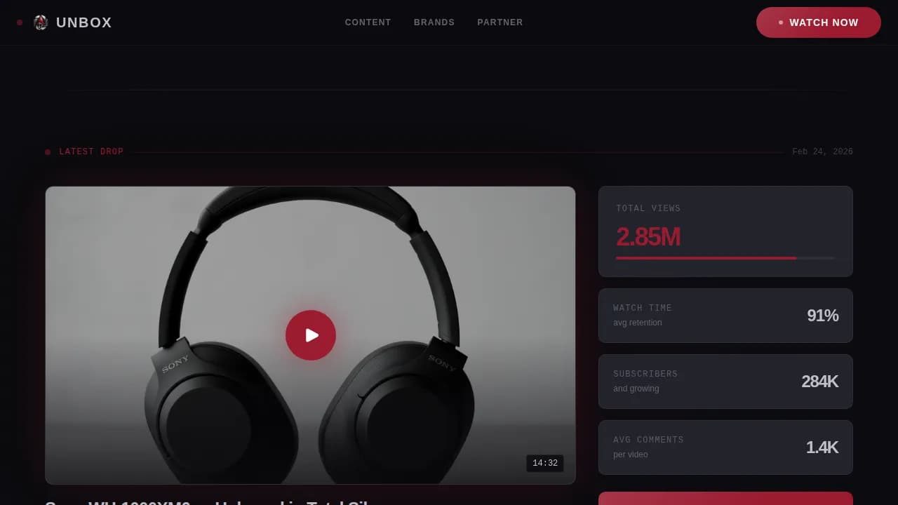 Reveal — Immersive Review Platform Landing Page Template