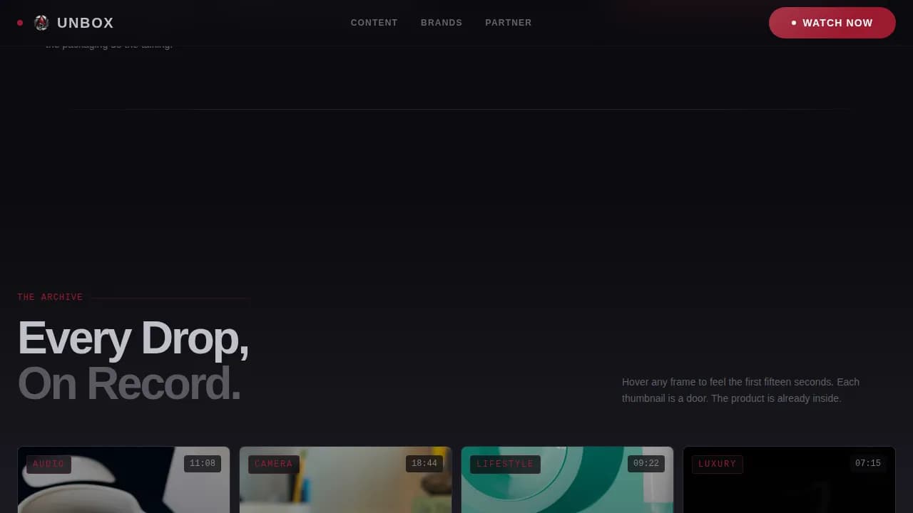 Reveal — Immersive Review Platform Landing Page Template
