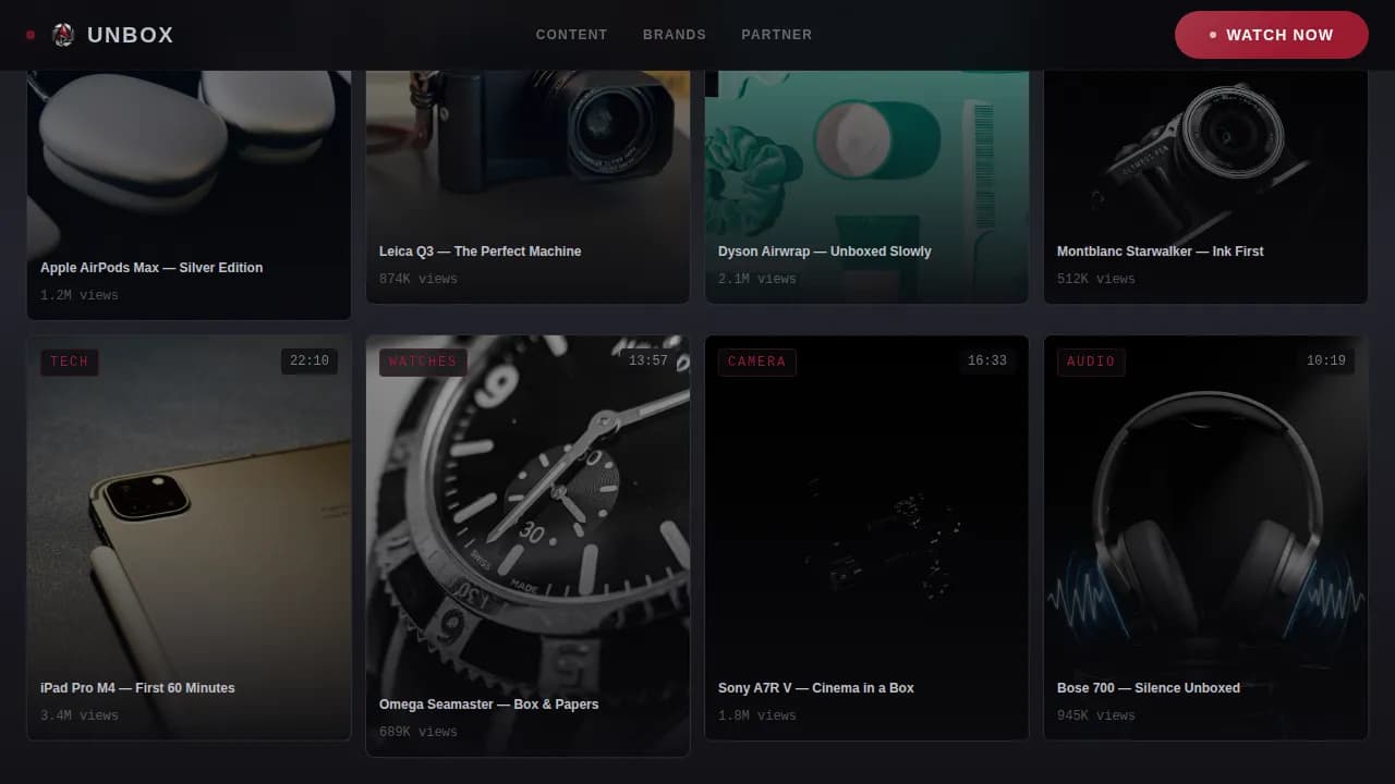 Reveal — Immersive Review Platform Landing Page Template