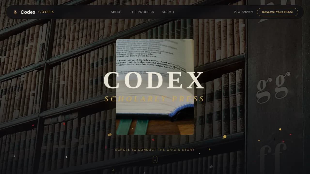 Publish — Prestigious Academic Journal Landing Page Template