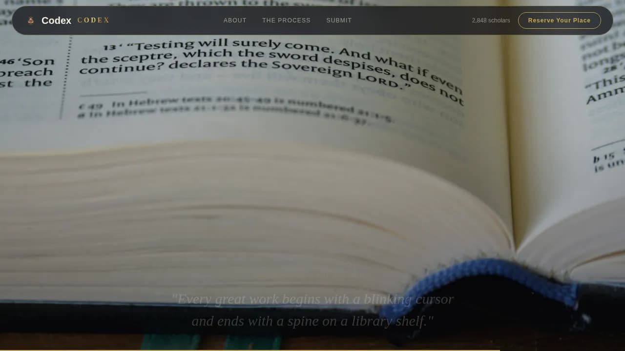 Publish — Prestigious Academic Journal Landing Page Template