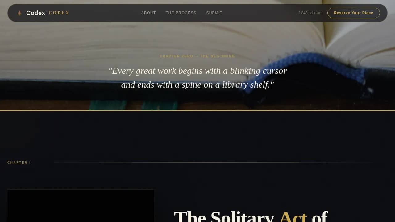 Publish — Prestigious Academic Journal Landing Page Template