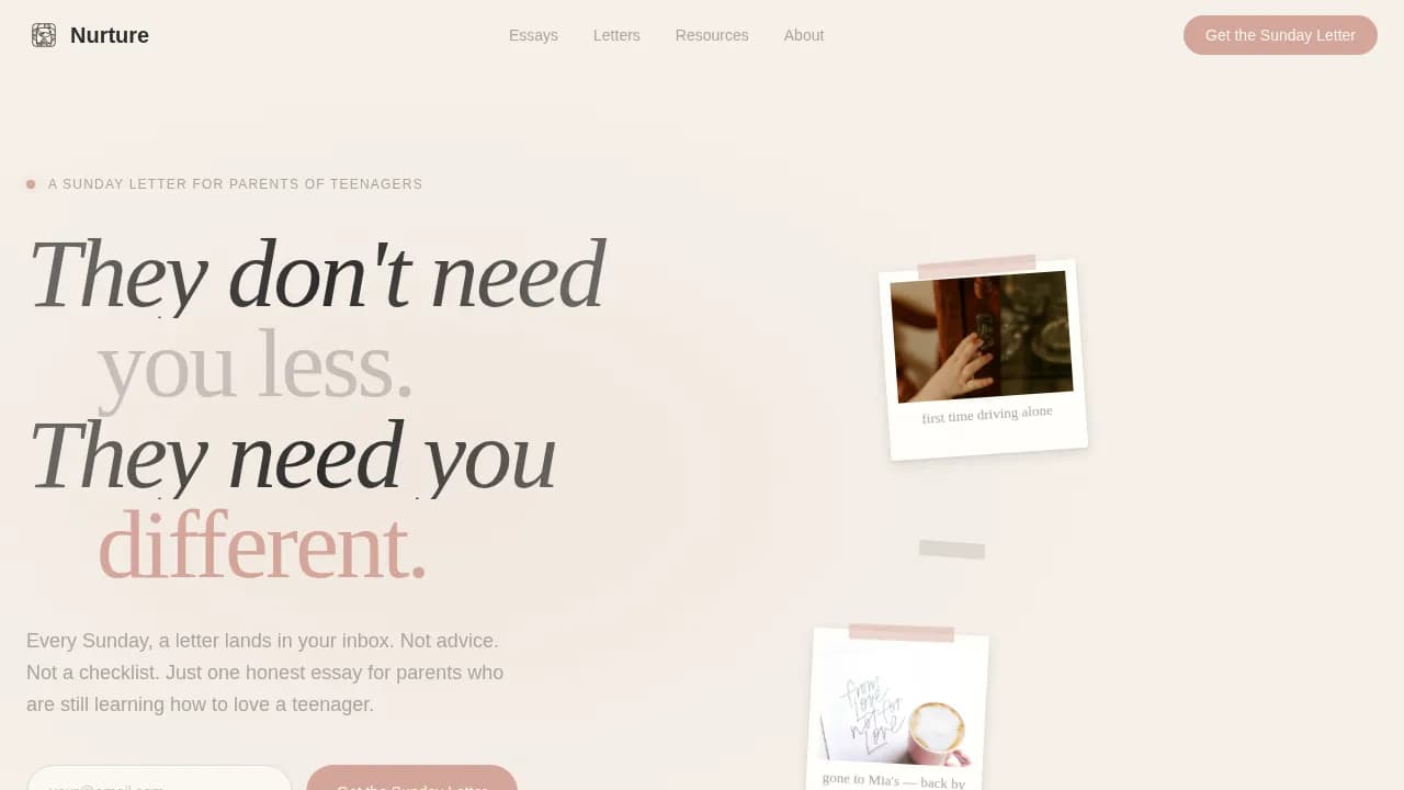 Guide — Supportive Teen Parenting Landing Page Template