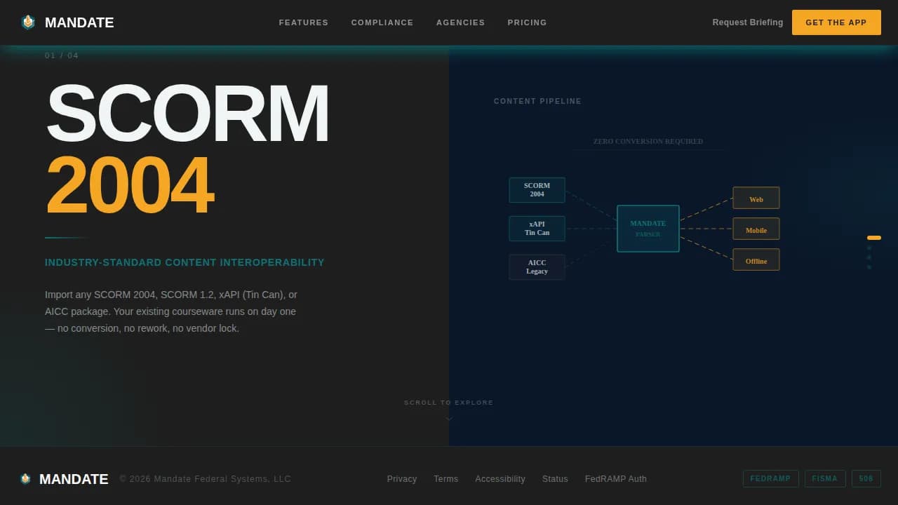 Institute — Powerful Government Training Landing Page Template