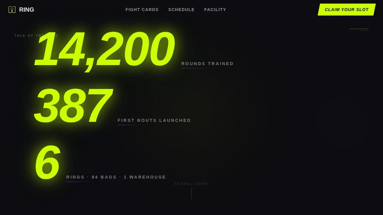 Boxing Booking Website Template