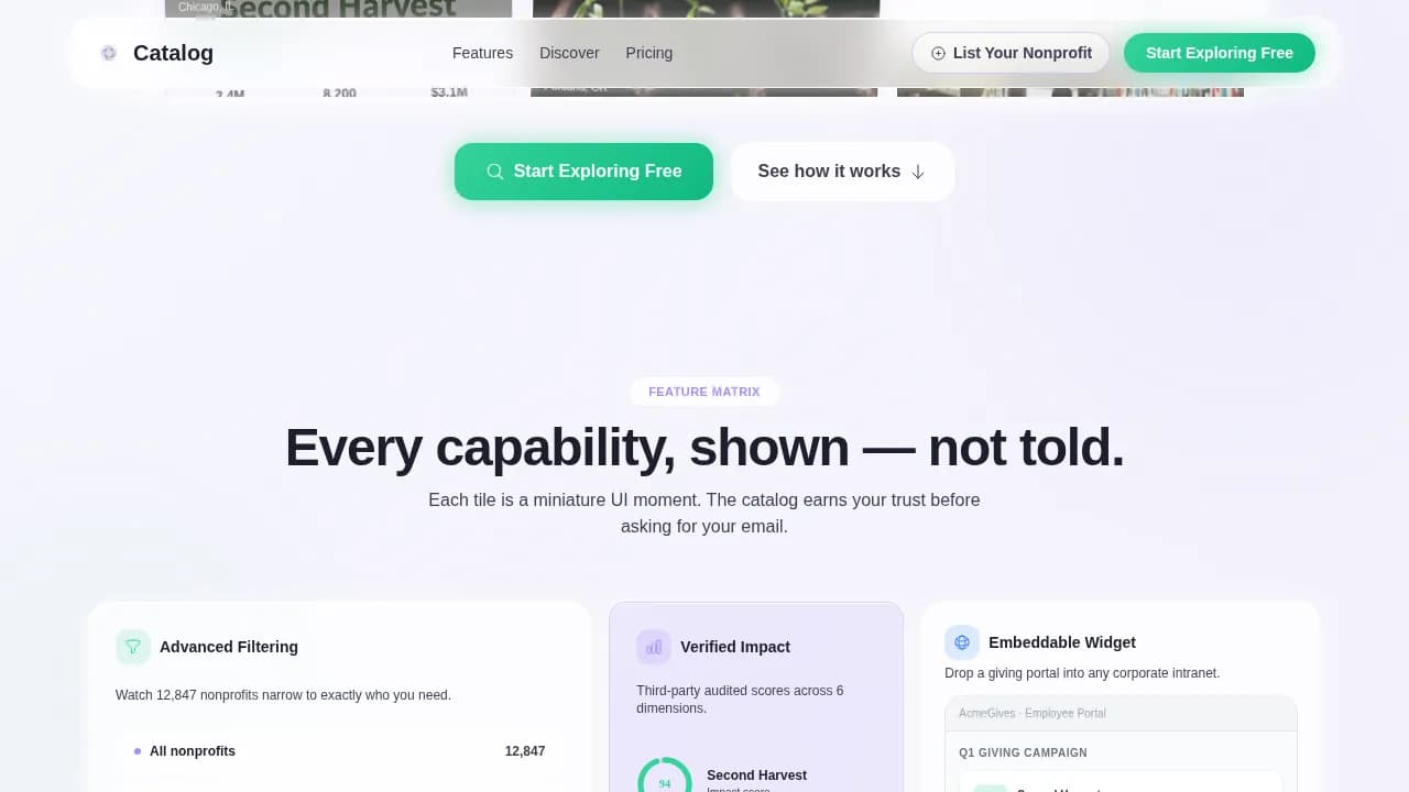 Nonprofit Digital Presence Reviews & Testimonials Website Template