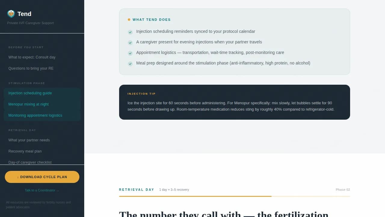 Infertility Care Professional Website Template