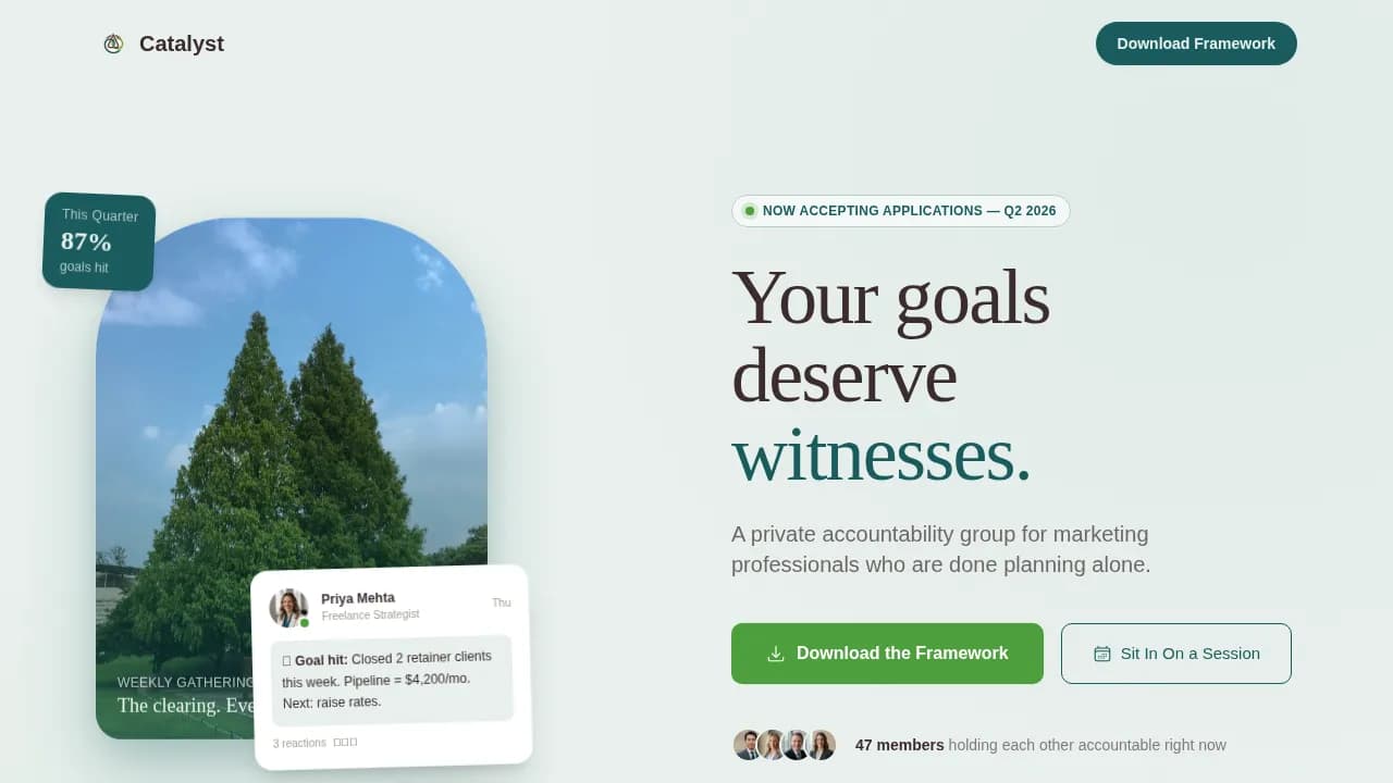 Ignite — Community Growth Marketing Landing Page Template