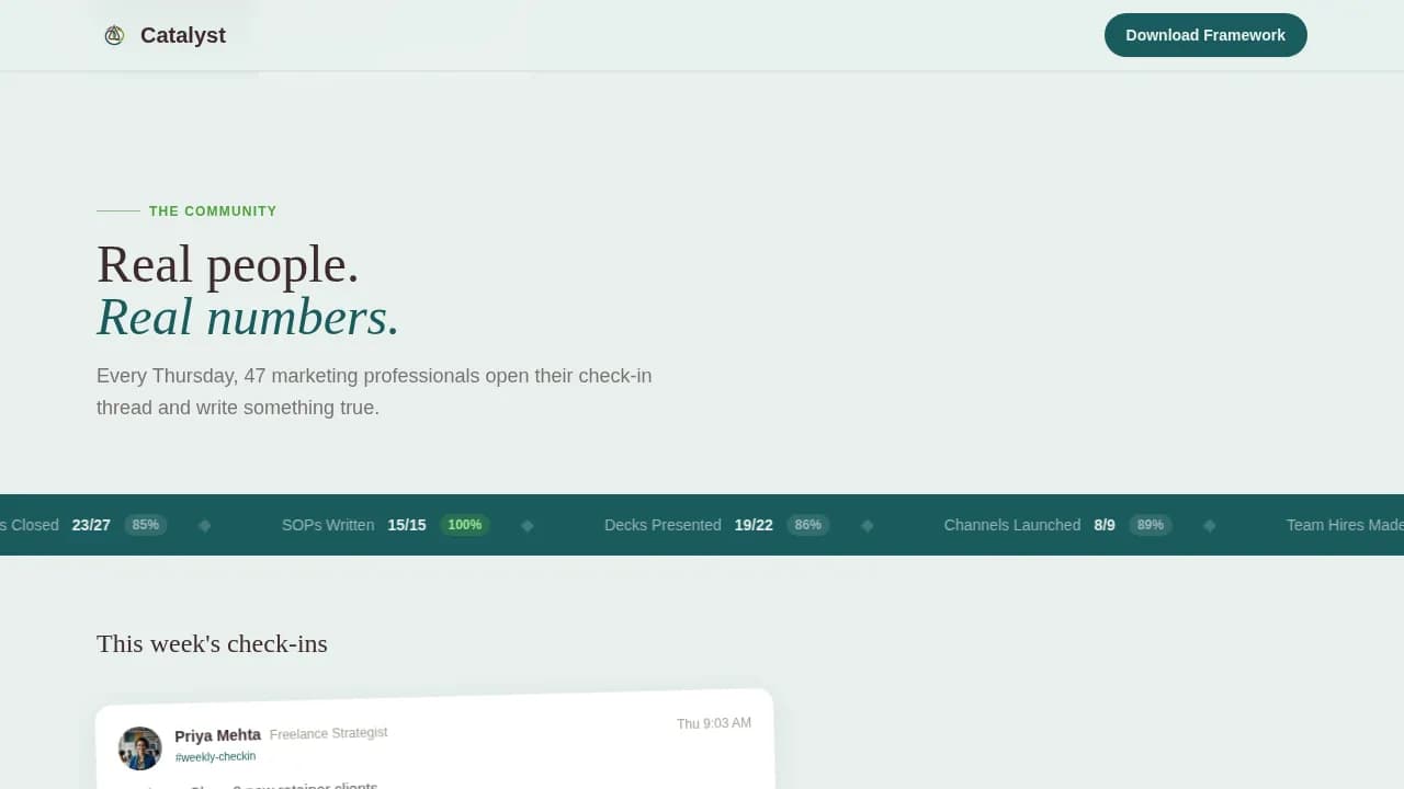 Ignite — Community Growth Marketing Landing Page Template