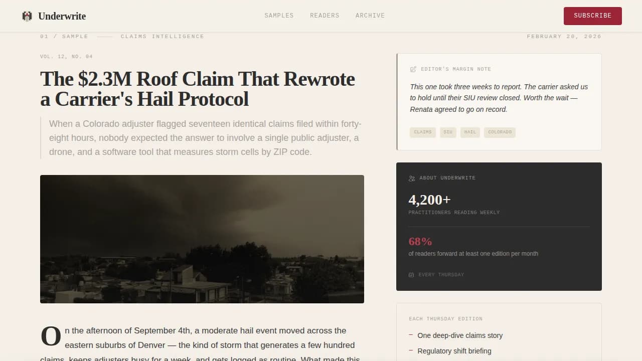 Insurance Blog & Media Blog Website Template