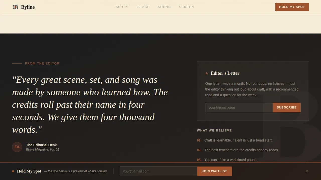 Entertainment Blog & Media Booking Website Template