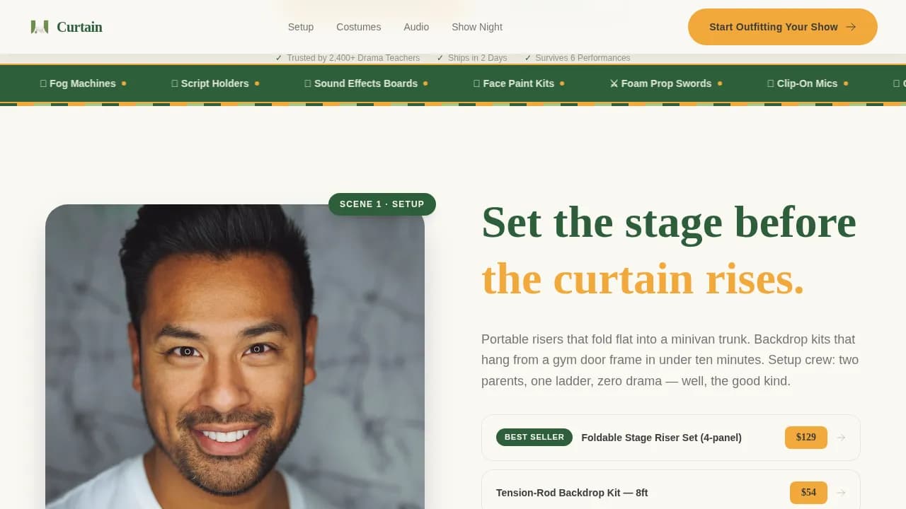 Kids Drama & Theater Directory Website Template