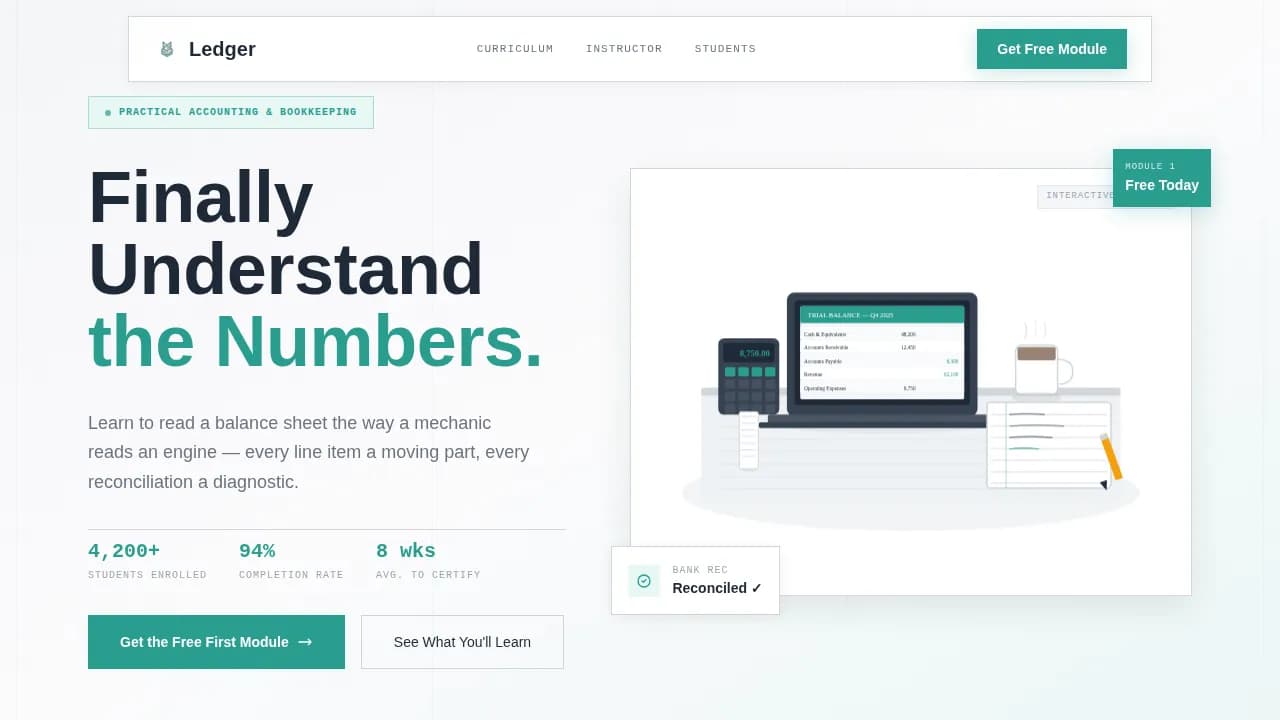Online Skill Courses Booking Website Template