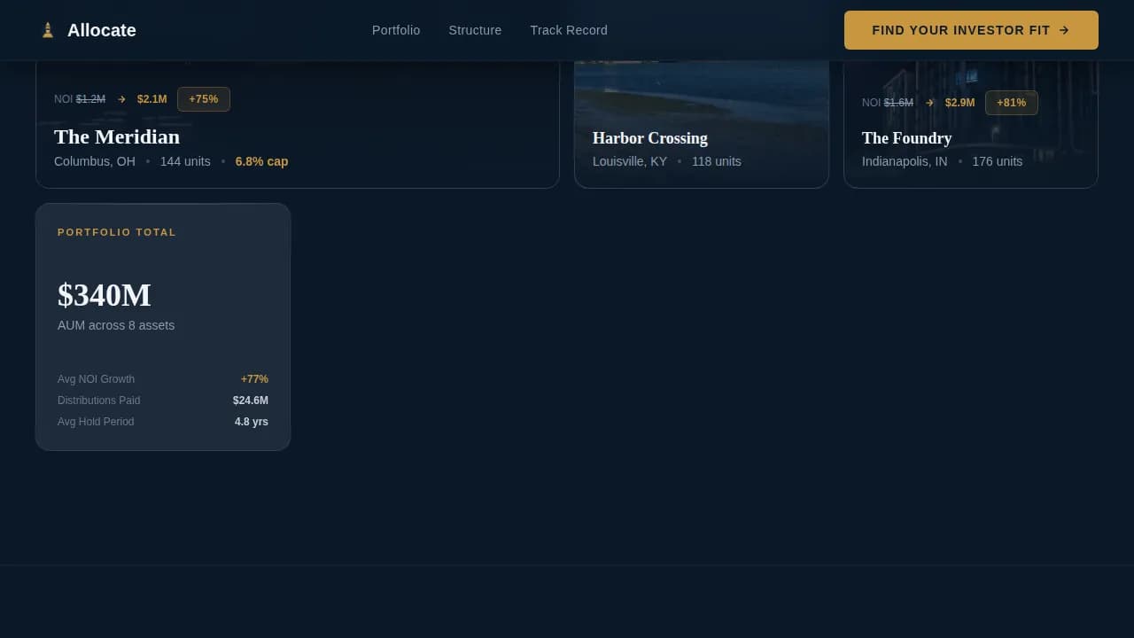 Invest — Premier Residential Development Landing Page Template