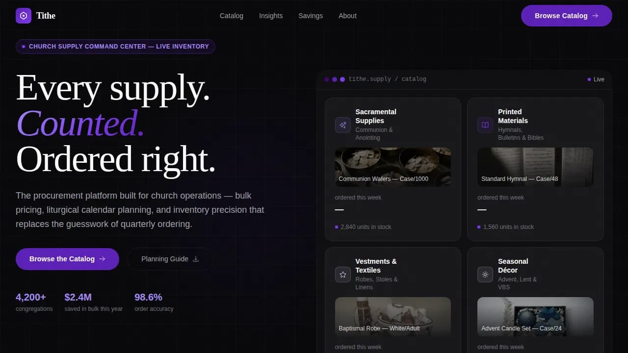 Religious Organization Digital Presence Professional Website Template
