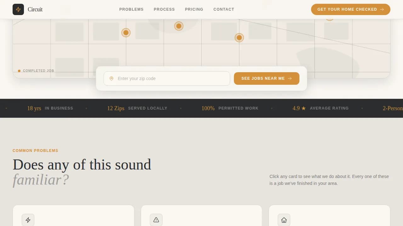 Single Family Home Construction Booking Website Template