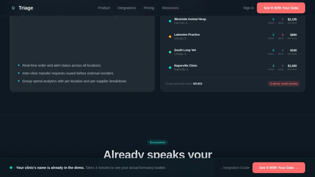 Veterinary Software Professional Website Template