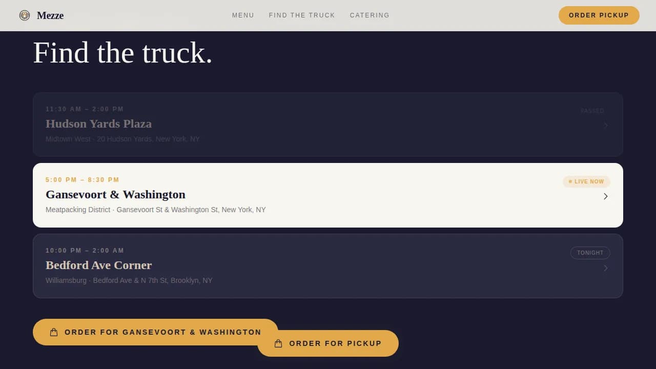 Middle Eastern Cuisine & Dining Online Booking Website Template