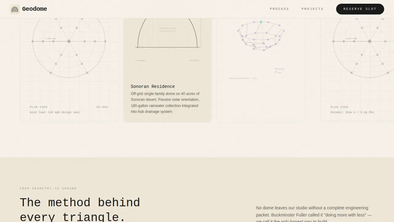Tiny & Alternative Architecture Pre-Launch Website Template