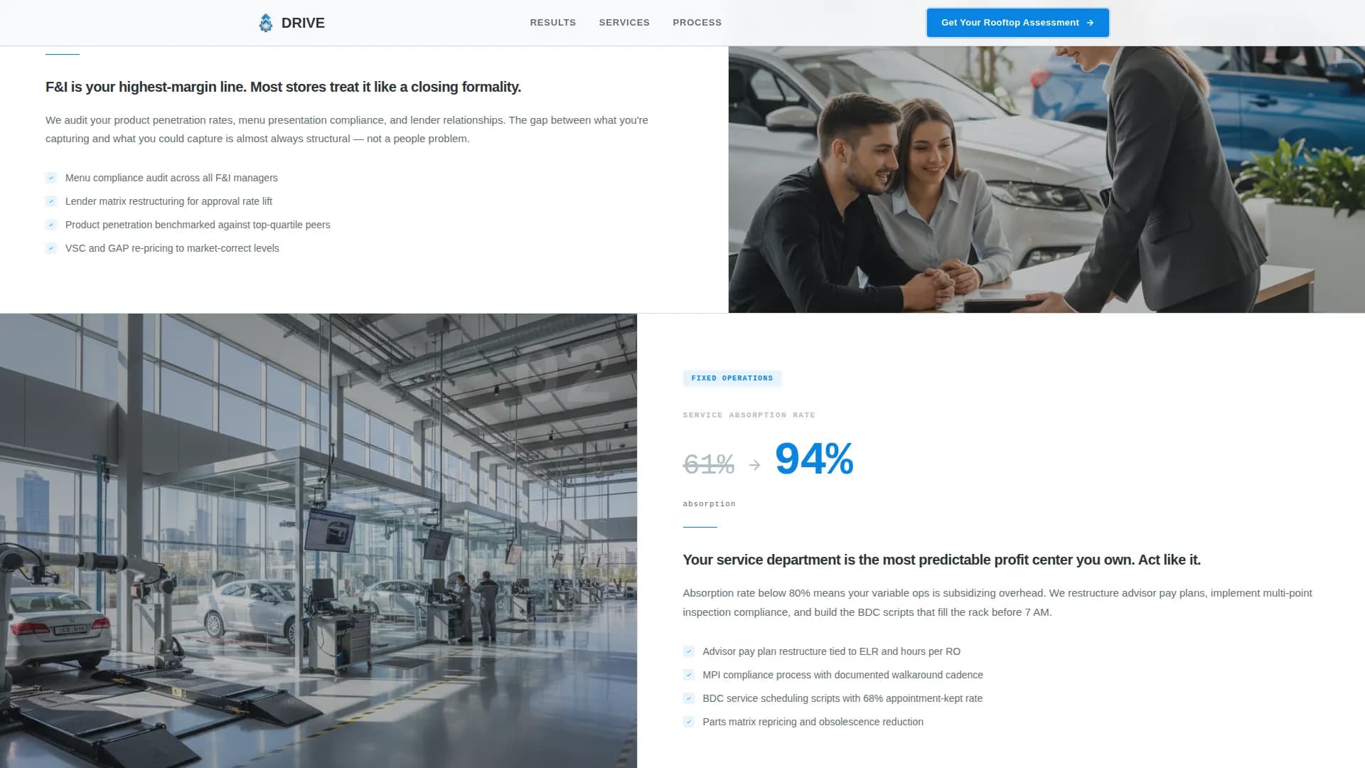 Automotive Consulting Booking Website Template