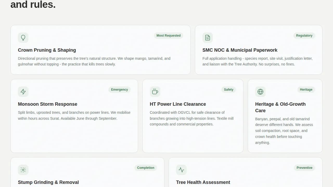 Surat Local Professional Website Template