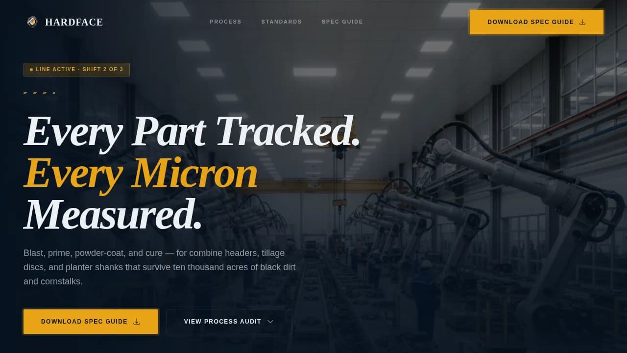 Coat — Expert Agricultural Equipment Landing Page Template