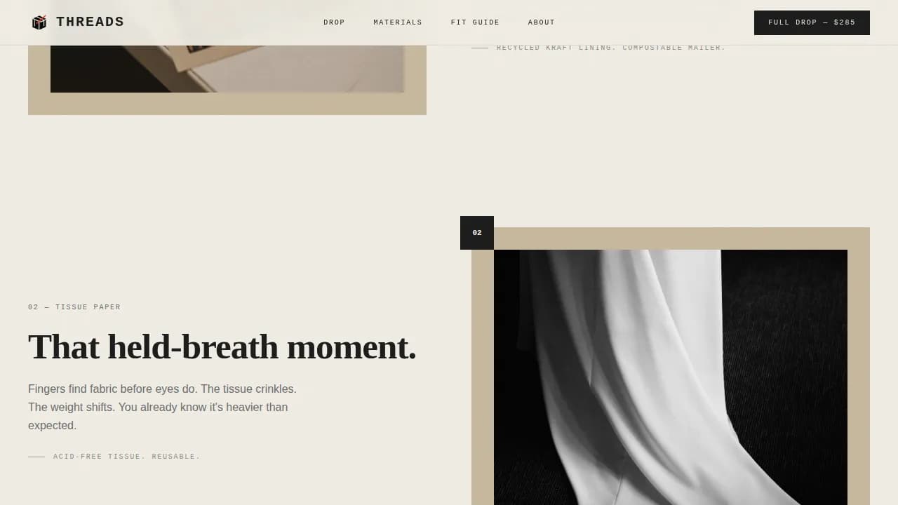 Retro Fashion Professional Website Template