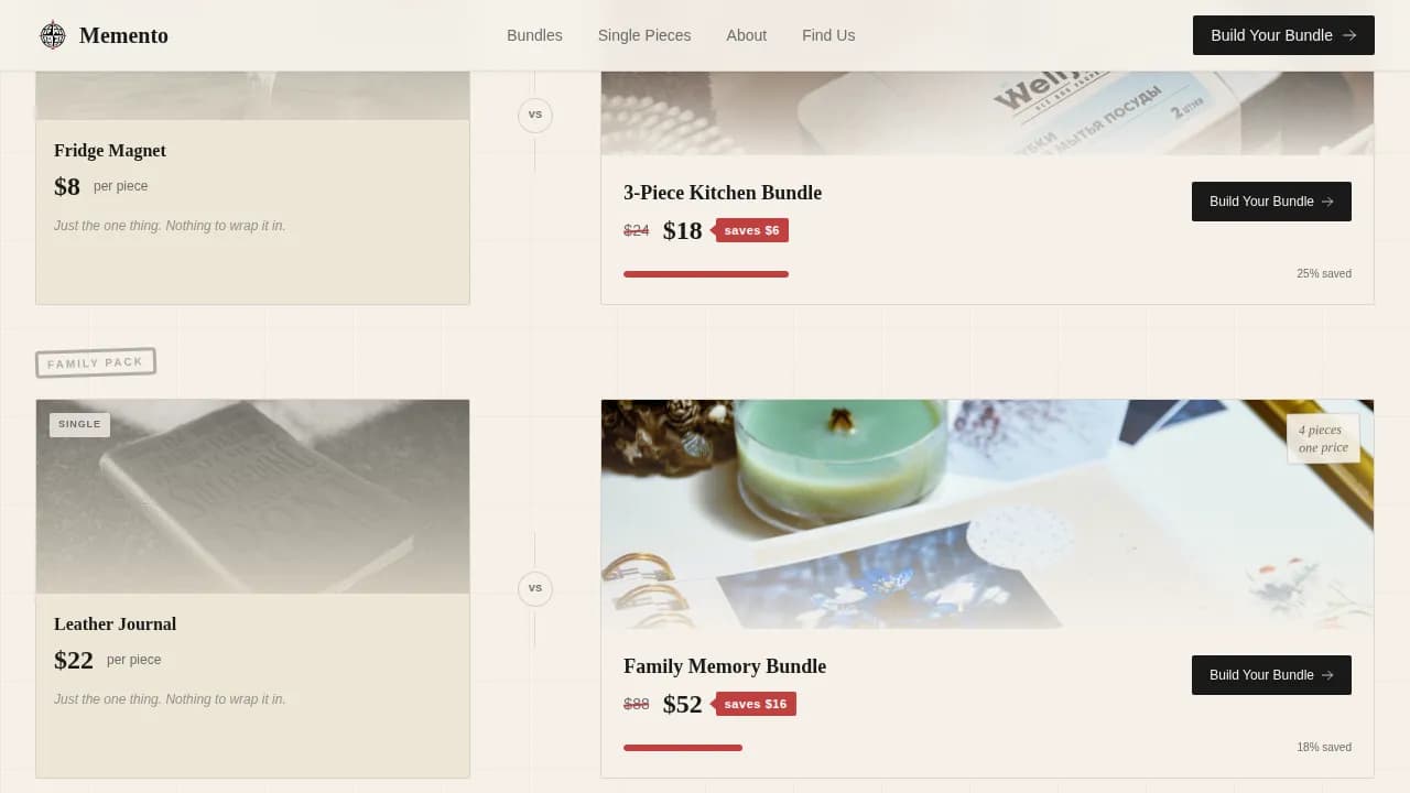 Gift & Specialty Store Comparison Website Template
