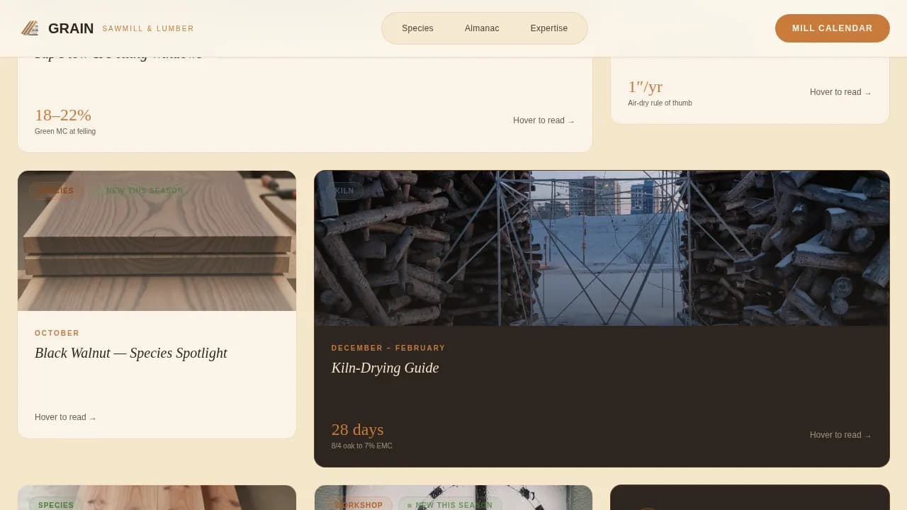 Forestry & Timber Blog Website Template