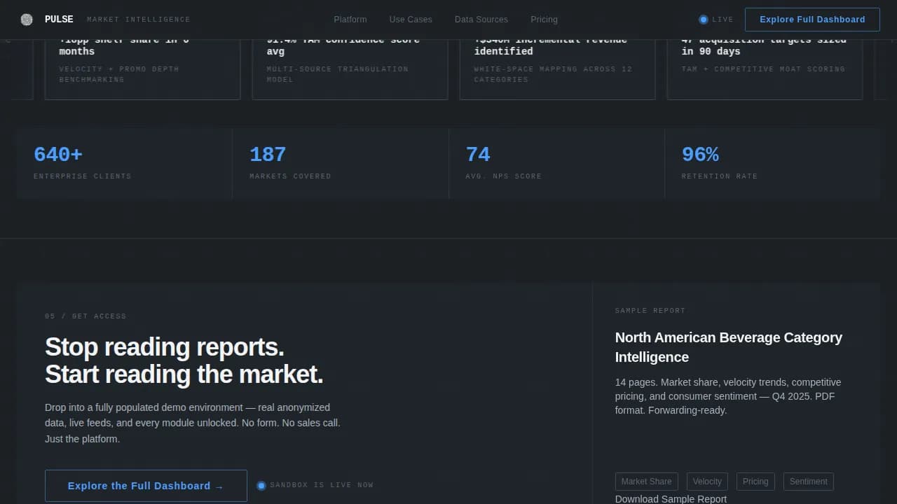 Data & Analytics Specialist Professional Website Template