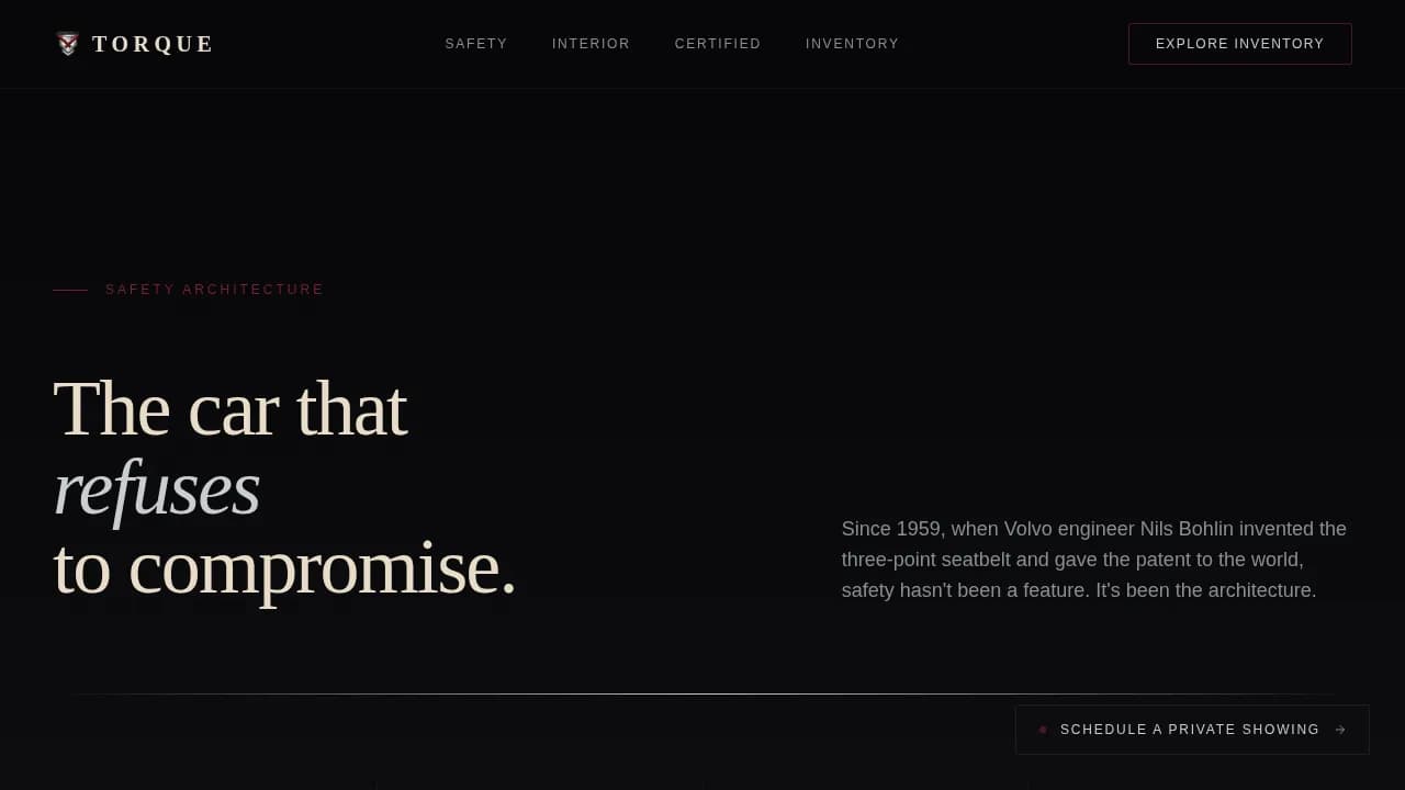 Volvo Professional Website Template